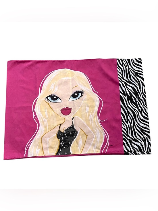 bratz Other - Bratz Vintage Y2K Pillowcase Pink Zebra Print Doll Bedroom Decor